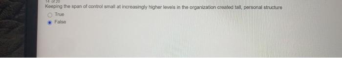 19 20 Keeping the span of control small at