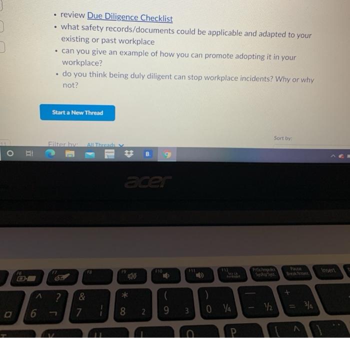 review Due Diligence Checklist what safety