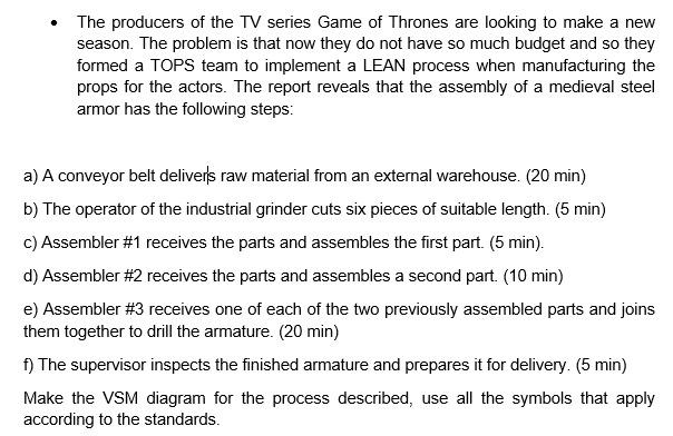 The producers of the TV series Game of Thrones