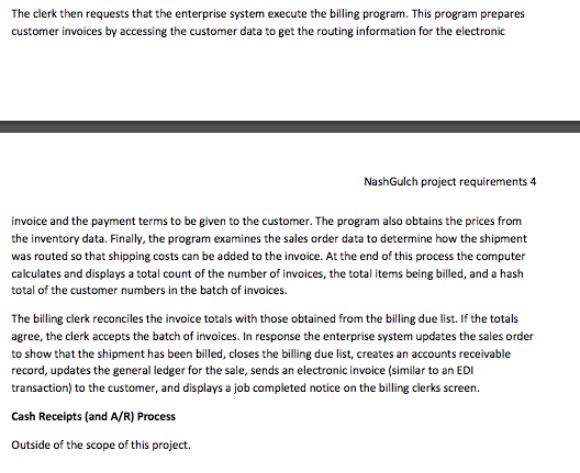 Create a system flowchart and review the controls