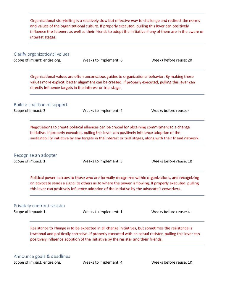 What is the optimal solution to solve Change