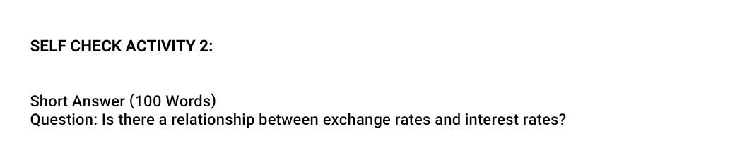 SELF CHECK ACTIVITY 2: Short Answer (100 Words)