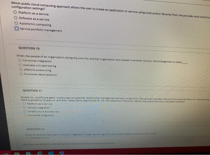Which public cloud computing approach allows the