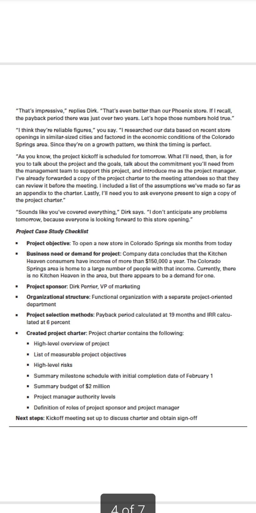 1. Develop a Project Scope Management Statement