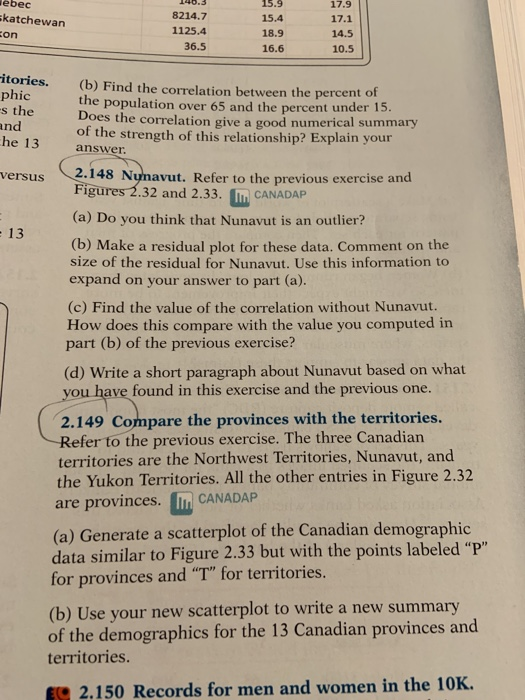 Chapter 2 Exercises 155 x Excel 1 Province