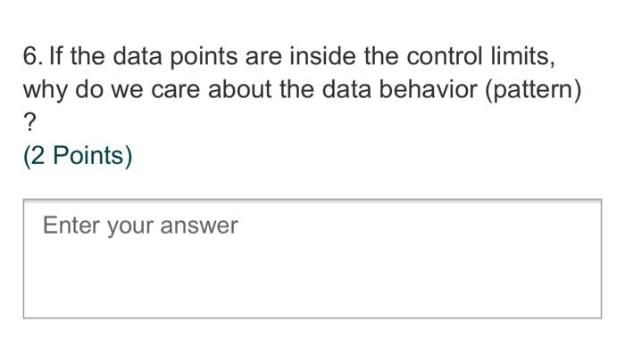 6. If the data points are inside the control