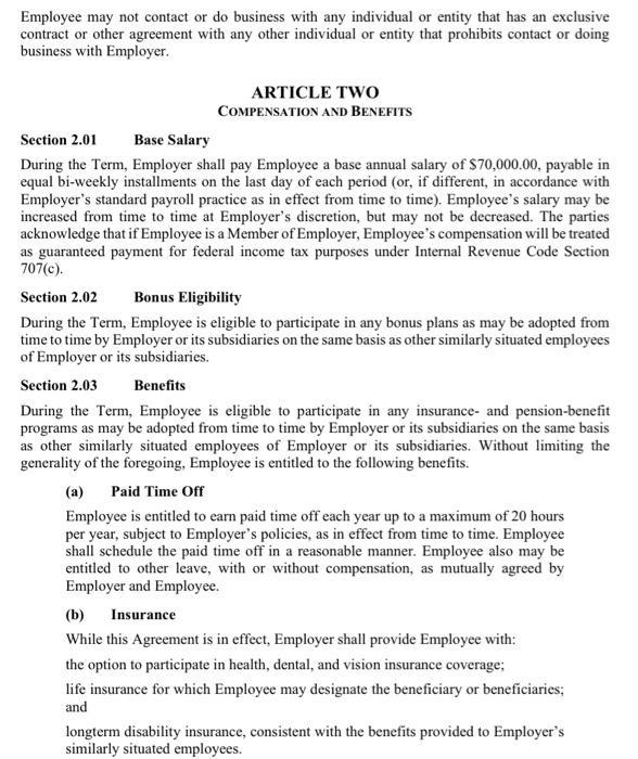 Summarize each section in a way that someone not