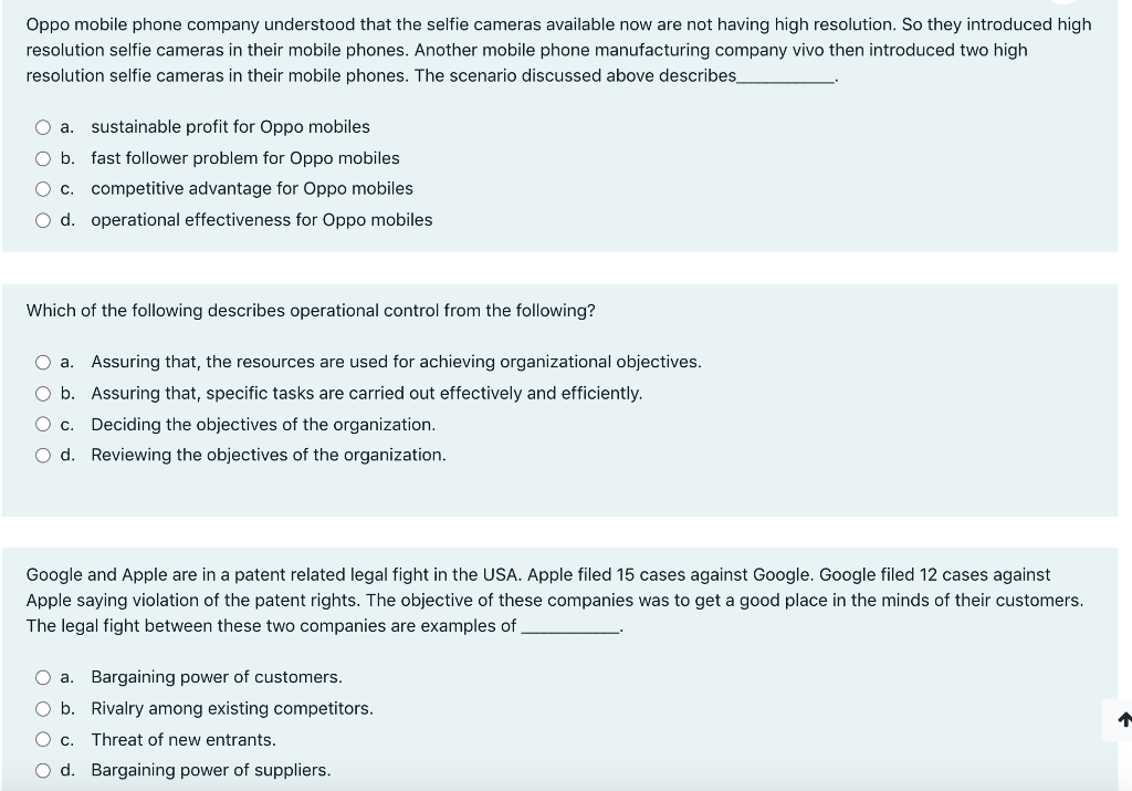 Choose the correct answer I have one hour only I