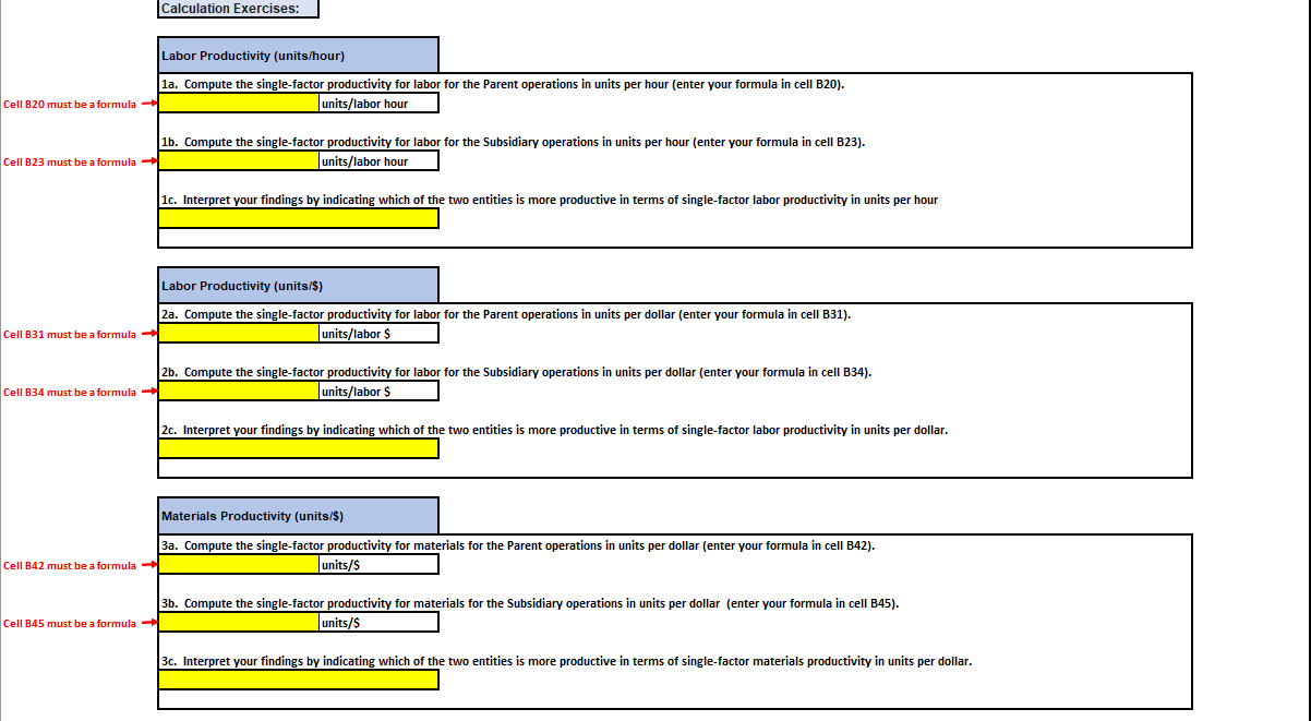 Productivity Analysis Assignment Total = 55