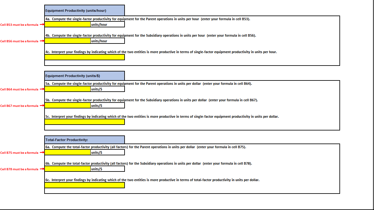 Productivity Analysis Assignment Total = 55