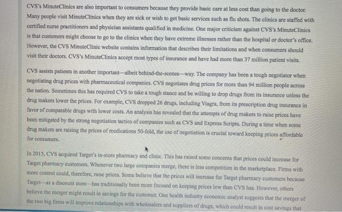 marketing please help Case 19.2 CVS: Continuous