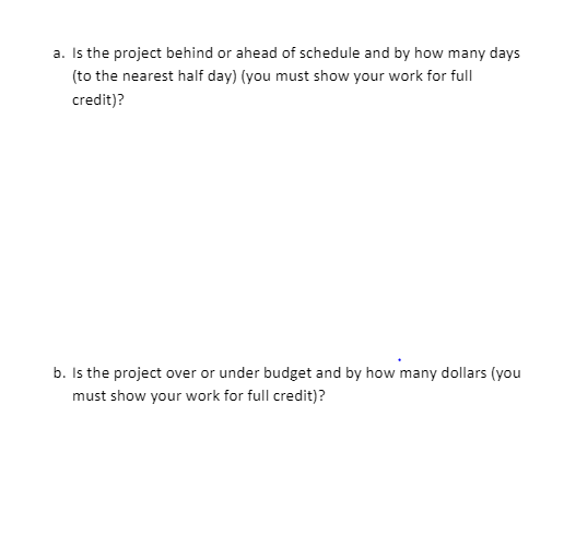 Project Tracking Exercise Hand written