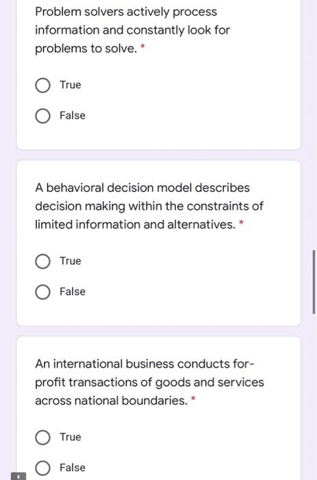 Problem solvers actively process information and