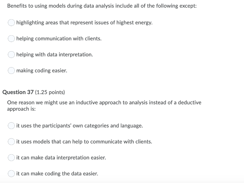 Benefits to using models during data analysis