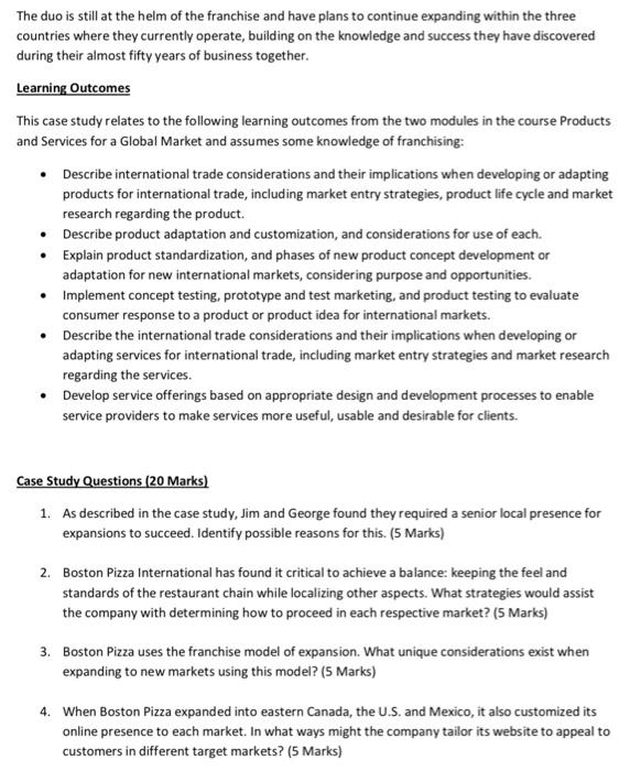 please read this case study carefully and answer