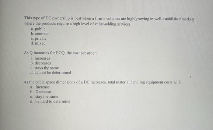 This type of DC ownership is best when a firm's