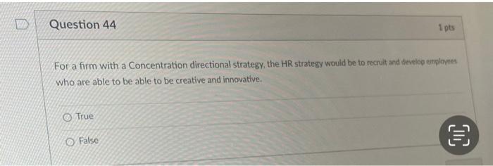 For a firm with a Concentration directional