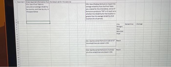 1 Bercise 1 Use Hookup formulato pull data for