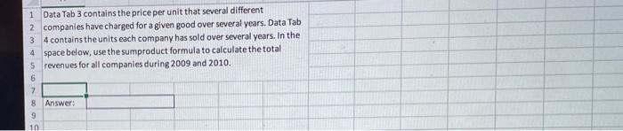 1 Bercise 1 Use Hookup formulato pull data for