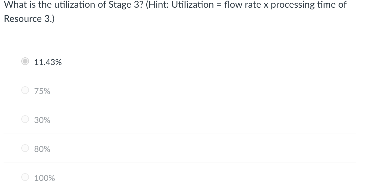Consider a 3-stage sequential batch process.