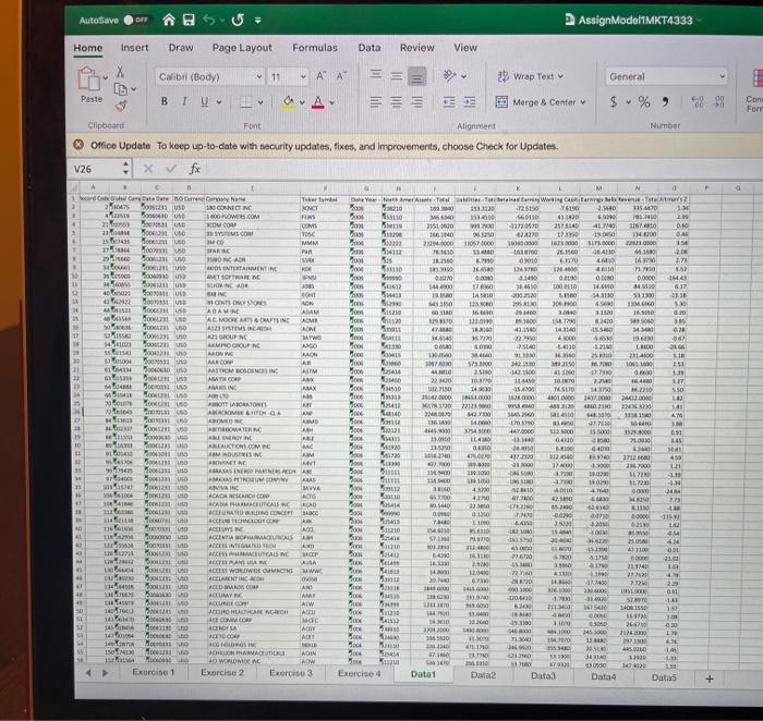 1 Bercise 1 Use Hookup formulato pull data for
