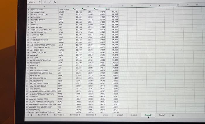 1 Bercise 1 Use Hookup formulato pull data for