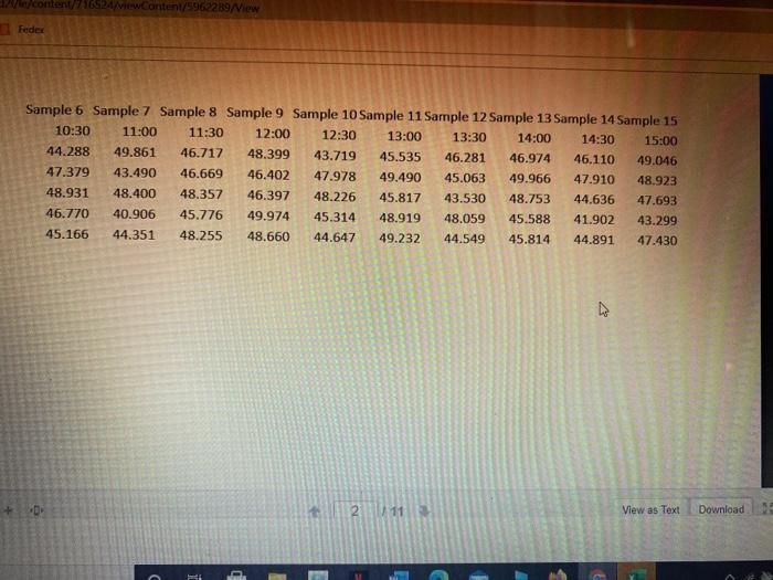 Sample 1 Sample 2 Sample 3 Sample 4 Sample 5 8:00