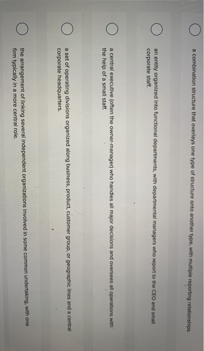 A network structure consists of Multiple Choice O