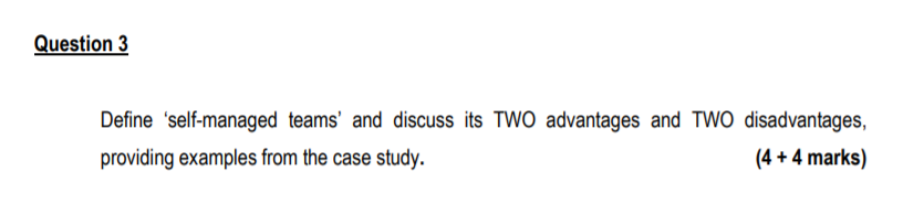 Min (500 words) Section B: Case Study - (20