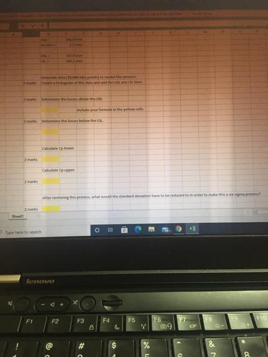 H N You sample 100 brackets from a manufacturing
