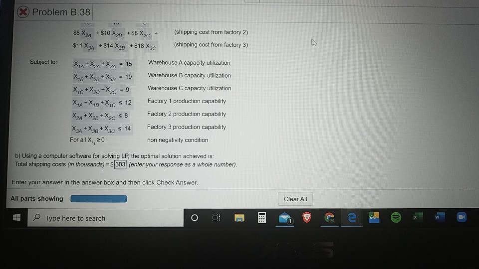 need help with just part B? Wslaid di B.7 Linear
