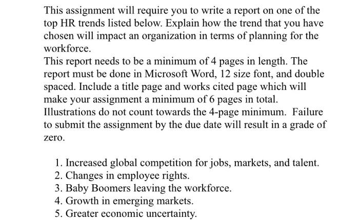 human resource management This assignment will