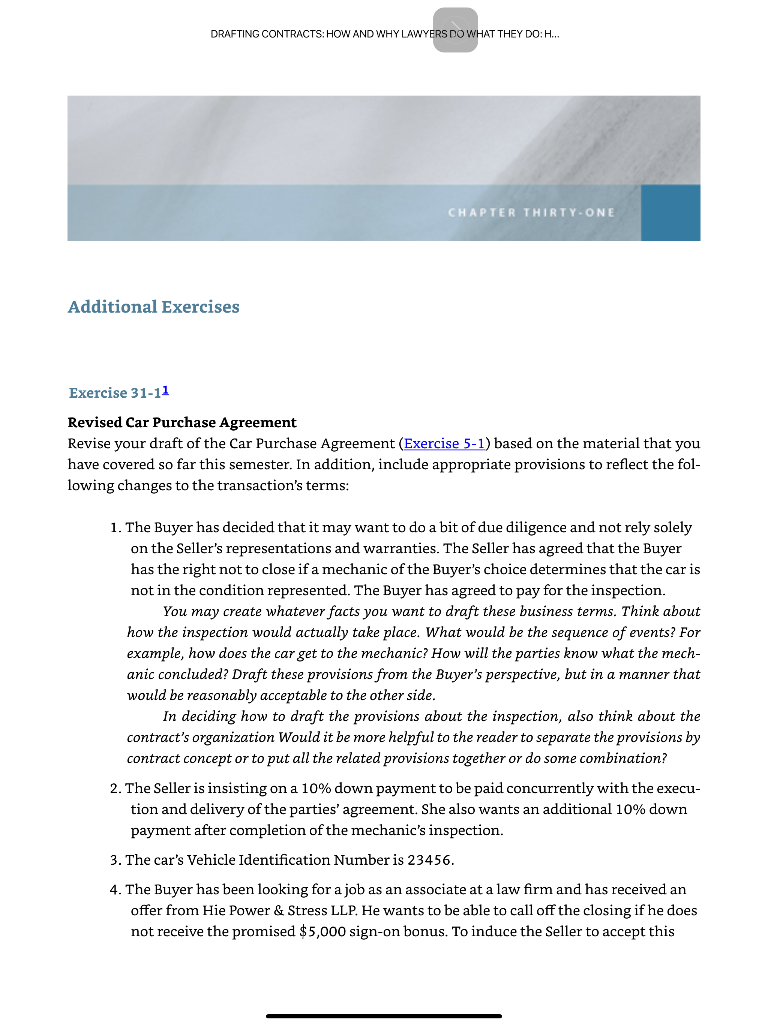 DRAFTING CONTRACTS: HOW AND WHY LAWYERS DO WHAT