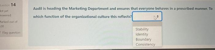 Question 14 tot yet miswered Aadil is heading the