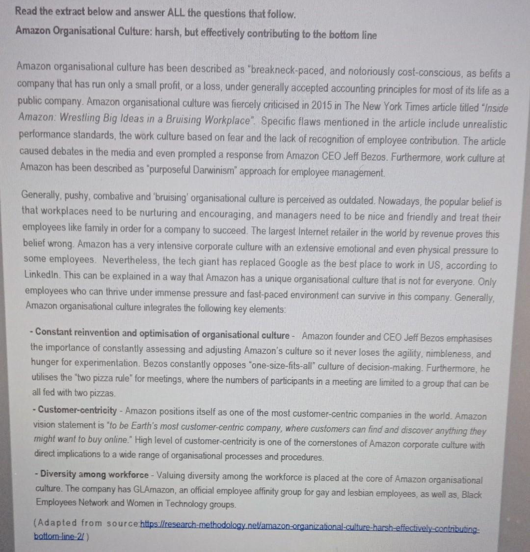 Question 2 Amazon is in a process of acquiring a