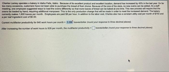 Charles Lackey operates a bakery in Idaho Falls,