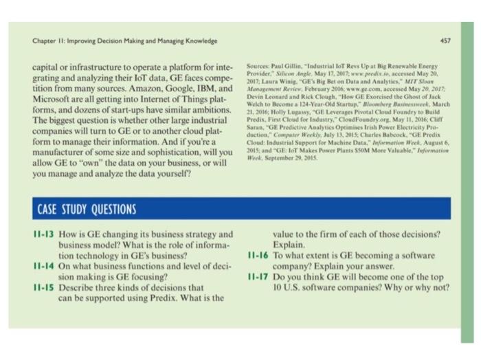 BUSINESS PROBLEM-SOLVING CASE GE Bets on the