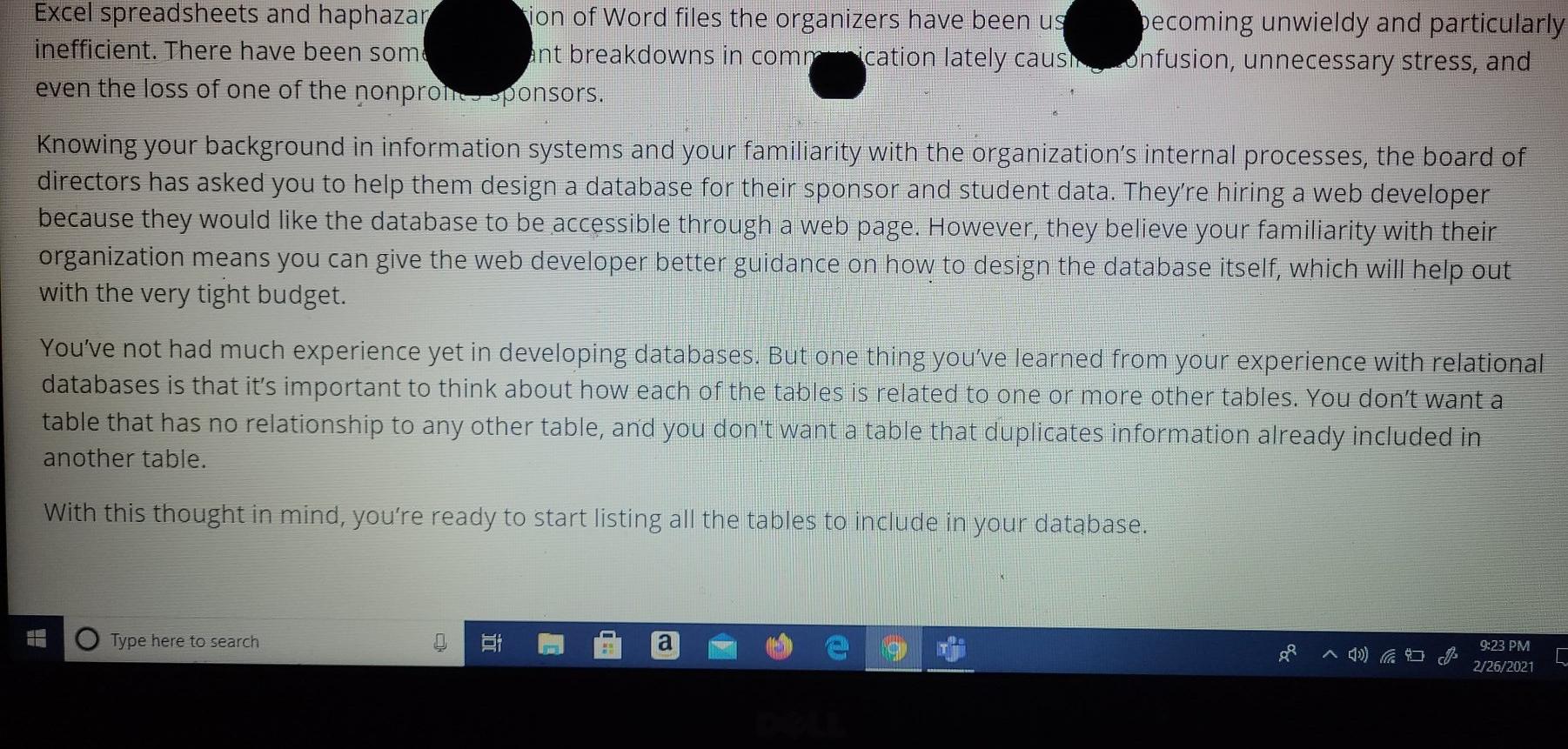 need help with question #2 which field from the