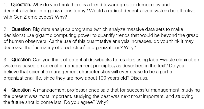 1. Question: Why do you think there is a trend