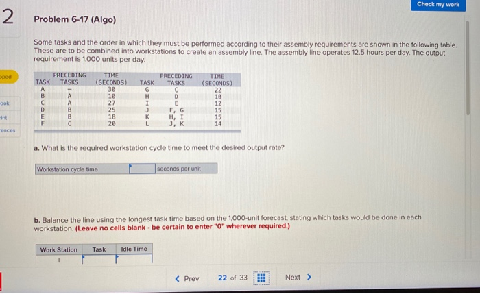 Check my work 2 Problem 6-17 (Algo) Some tasks