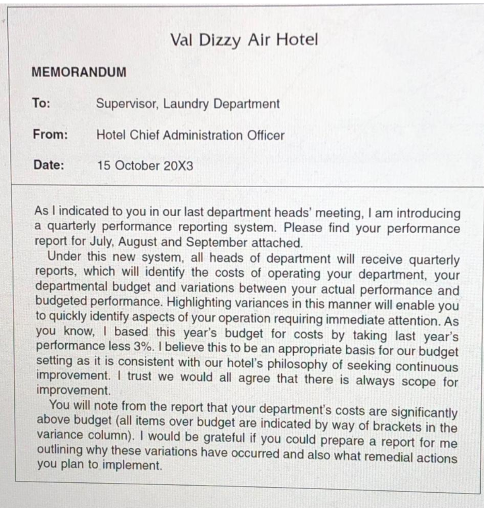 Case 3. Val Dizzy Air is a hotel complex located