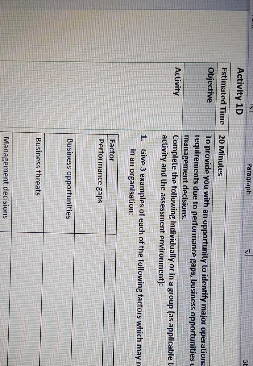 Attached are the questions, which will be