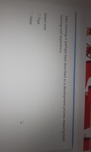 Sales training is perhaps best described as a