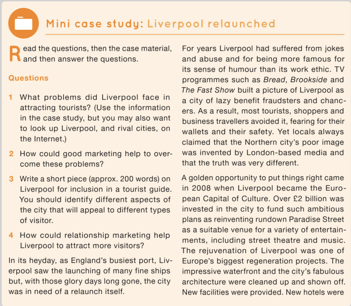 Assignment: Mini case study: Liverpool relaunched