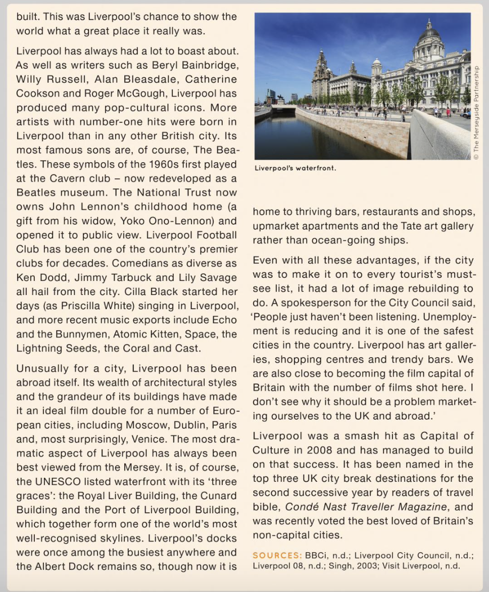 Assignment: Mini case study: Liverpool relaunched