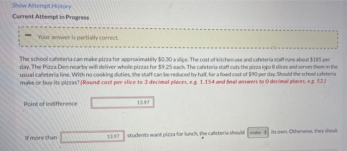 Show Attempt History Current Attempt in Progress