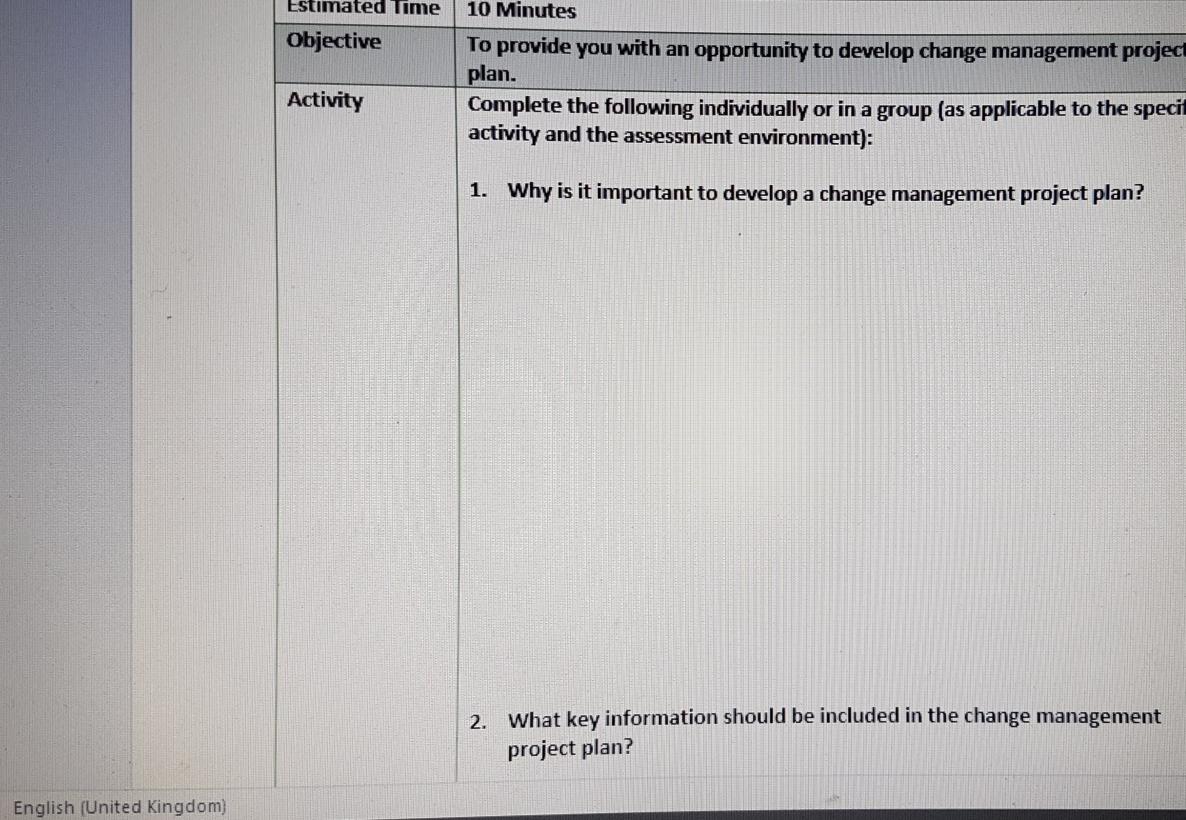 Attached are the questions, which will be