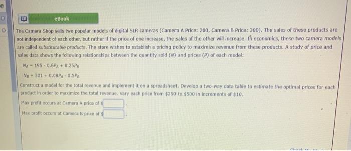 LE eBook The Camera Shop sells two popular models