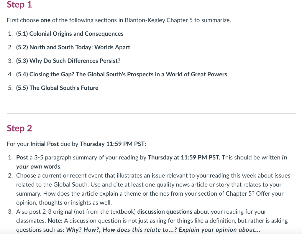 This is International Relations Step 1 First