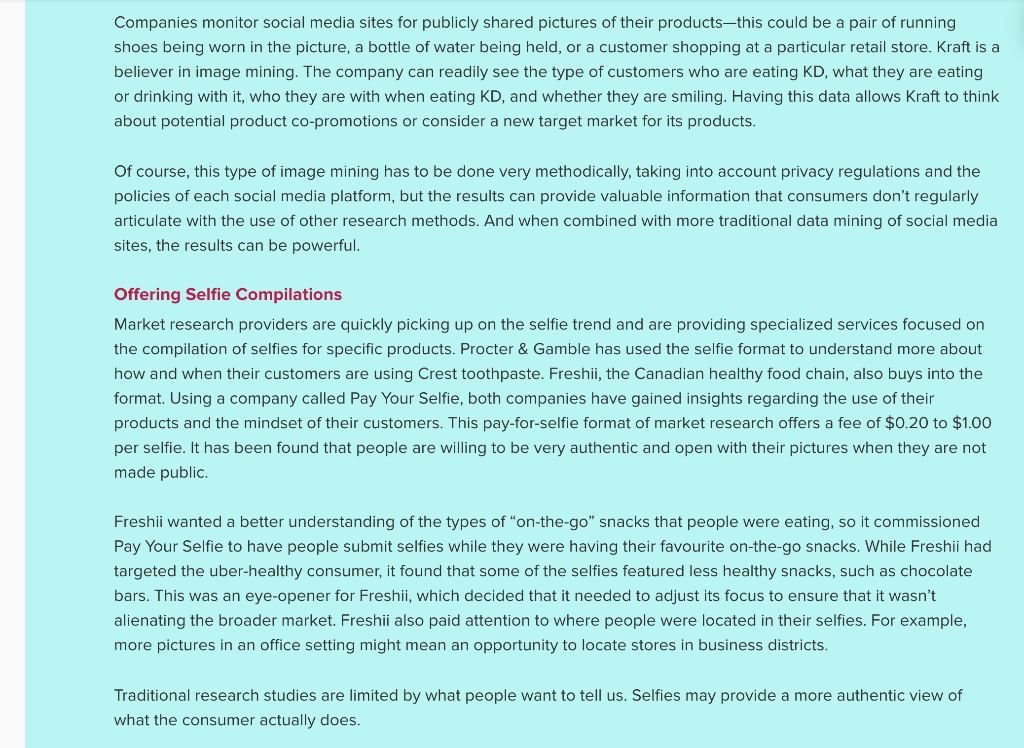 1. Why would image mining be a good market